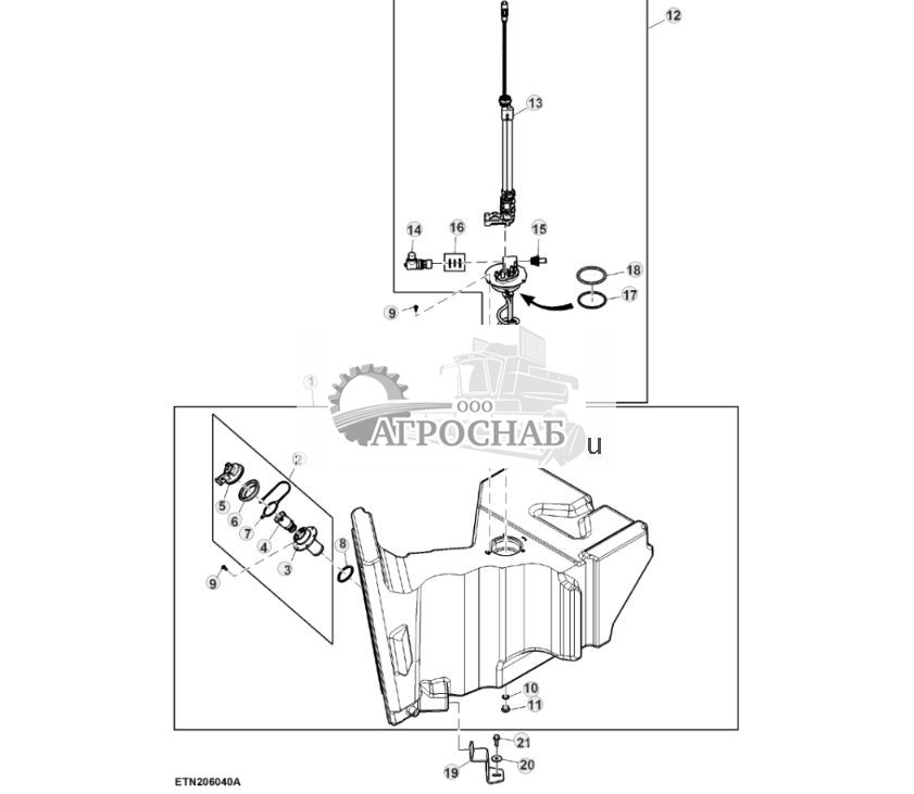 Бак жидкости для очистки отработавших газов дизельного двигателя, FT4 (807001 - ) - ST941196 197.jpg